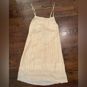 American Eagle Outfitters Yellow Floral Mini Dress